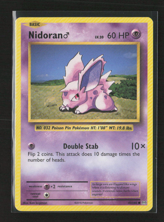 Nidoran M Common XY - Evolutions 43/108 MP