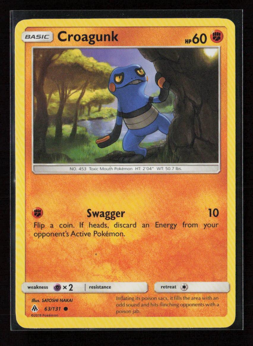 Croagunk Common SM - Forbidden Light 63/131 LP - Kang's Collectibles