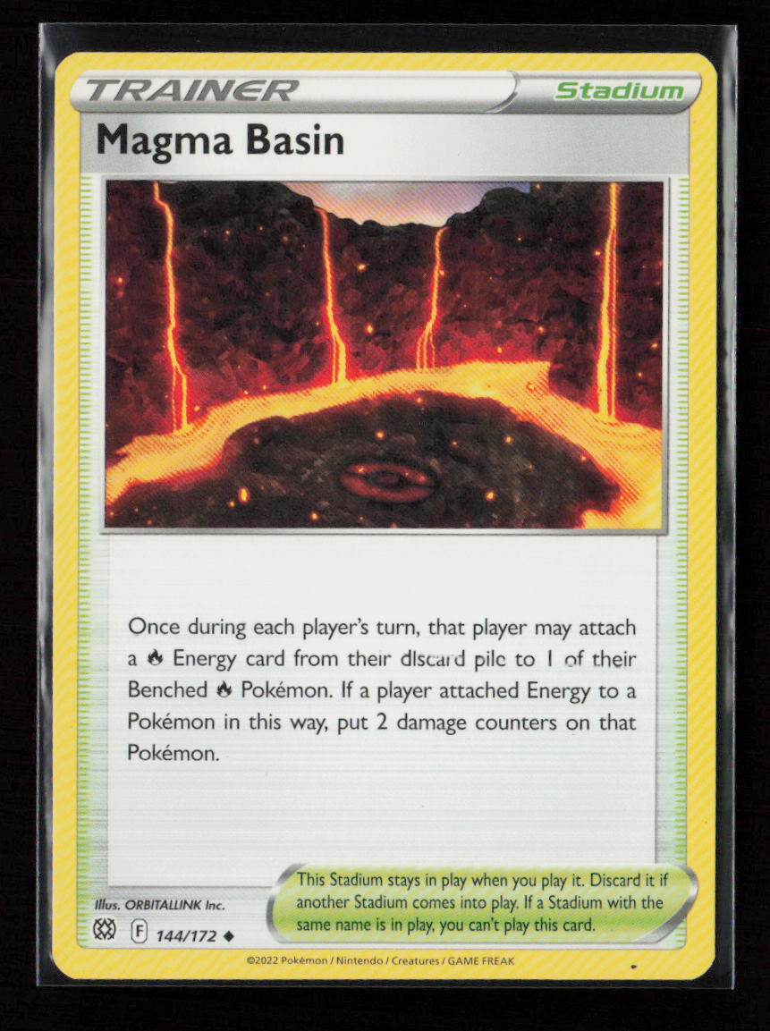 Magma Basin Uncommon SWSH09: Brilliant Stars 144/172 LP