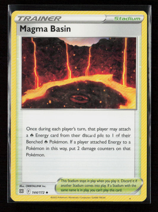 Magma Basin Uncommon SWSH09: Brilliant Stars 144/172 LP