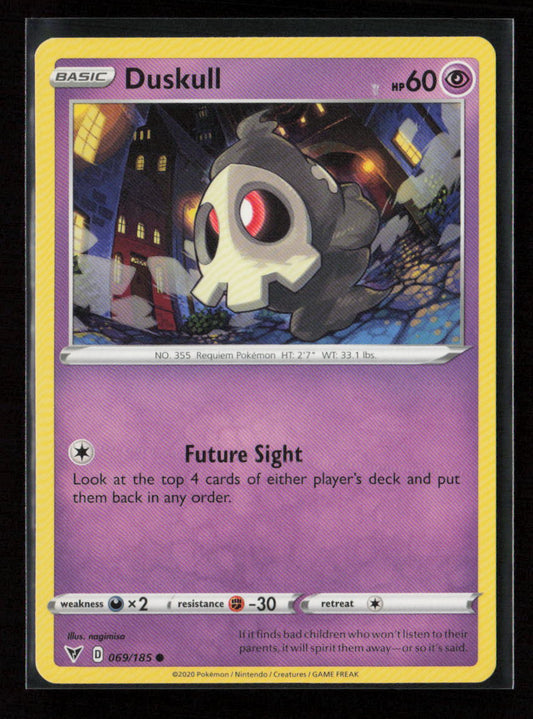 Duskull Common SWSH04: Vivid Voltage 069/185 LP