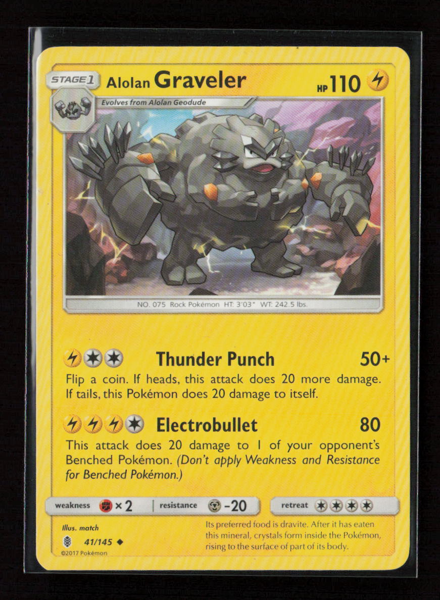 Alolan Graveler Uncommon SM - Guardians Rising 41/145 LP