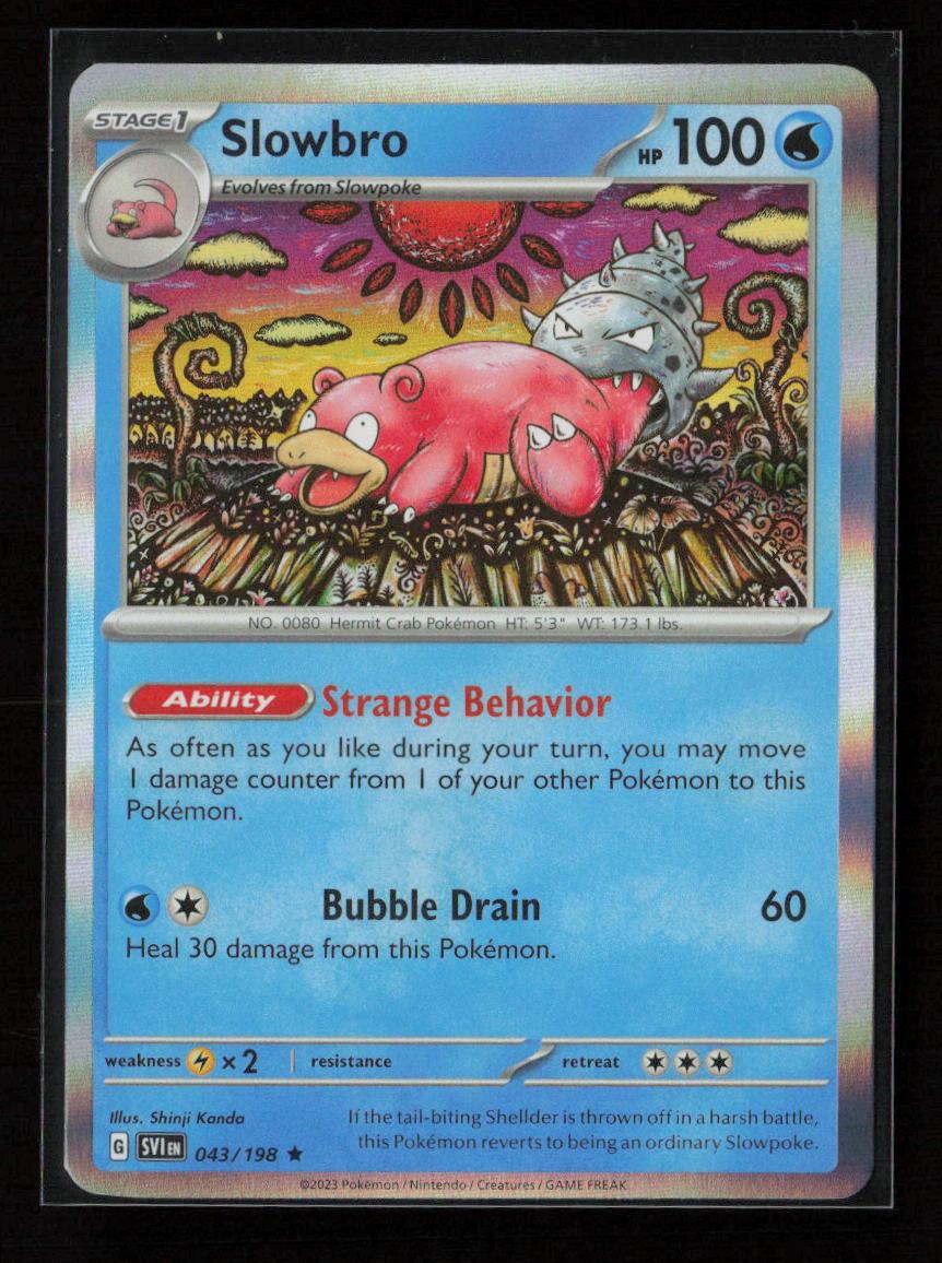 Slowbro Rare SV01: Scarlet & Violet Base Set 043/198 NM - Kang's Collectibles