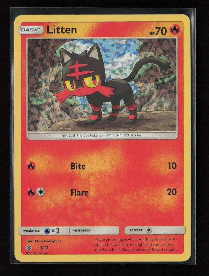 Litten - 3/12 Promo McDonald's Promos 2017 003/012 NM - Kang's Collectibles