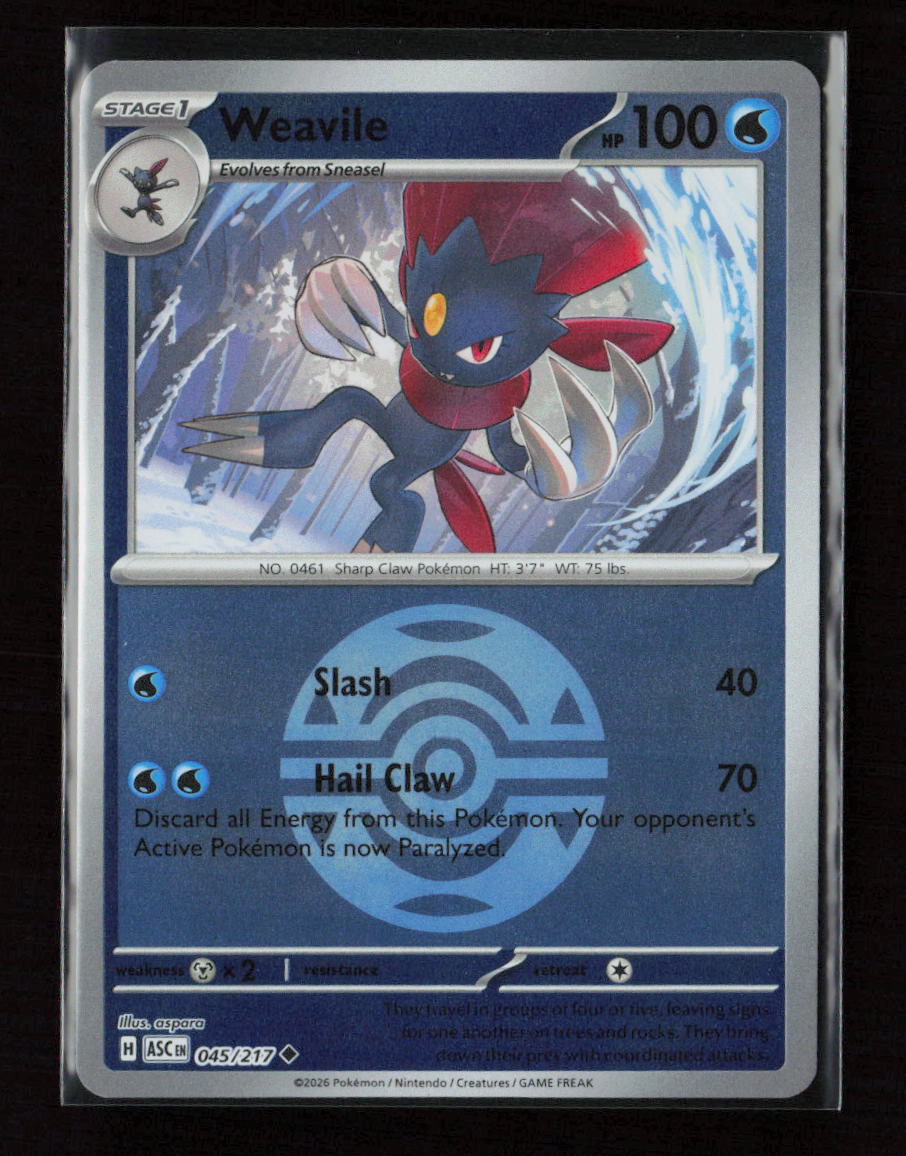 Weavile - (Dusk Ball) Uncommon ME: Ascended Heroes 045/217 NM