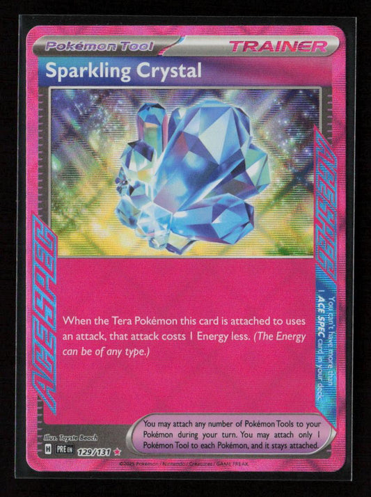 Sparkling Crystal ACE SPEC Rare SV: Prismatic Evolutions 129/131 NM - Kang's Collectibles