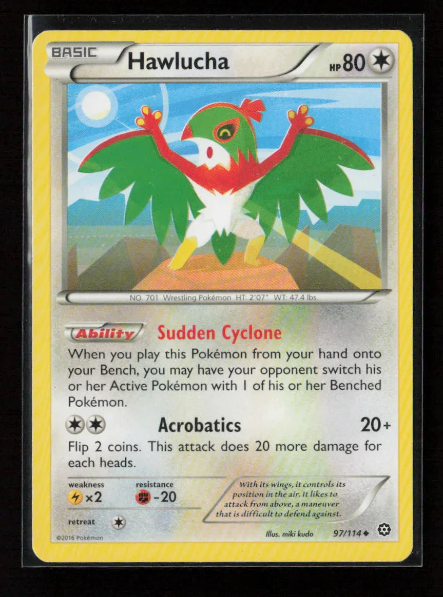 Hawlucha Uncommon XY - Steam Siege 97/114 NM - Kang's Collectibles