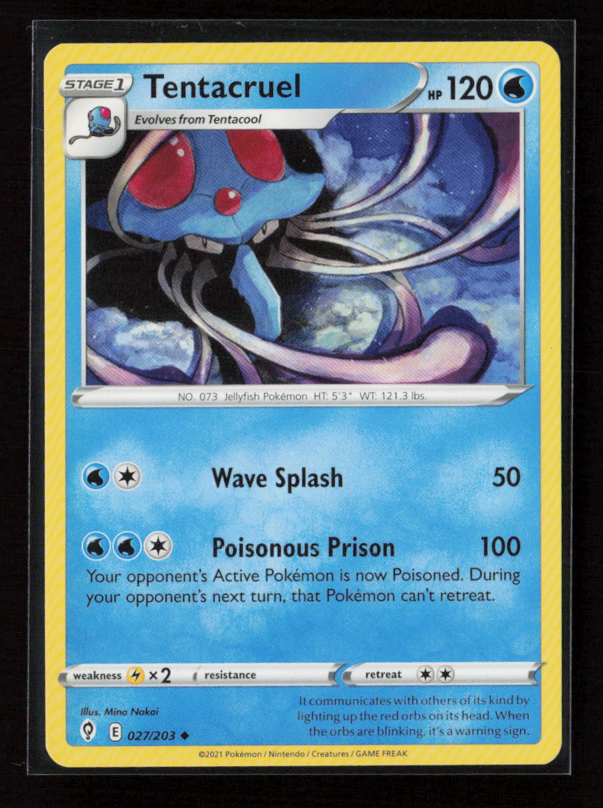 Tentacruel Uncommon SWSH07: Evolving Skies 027/203 LP
