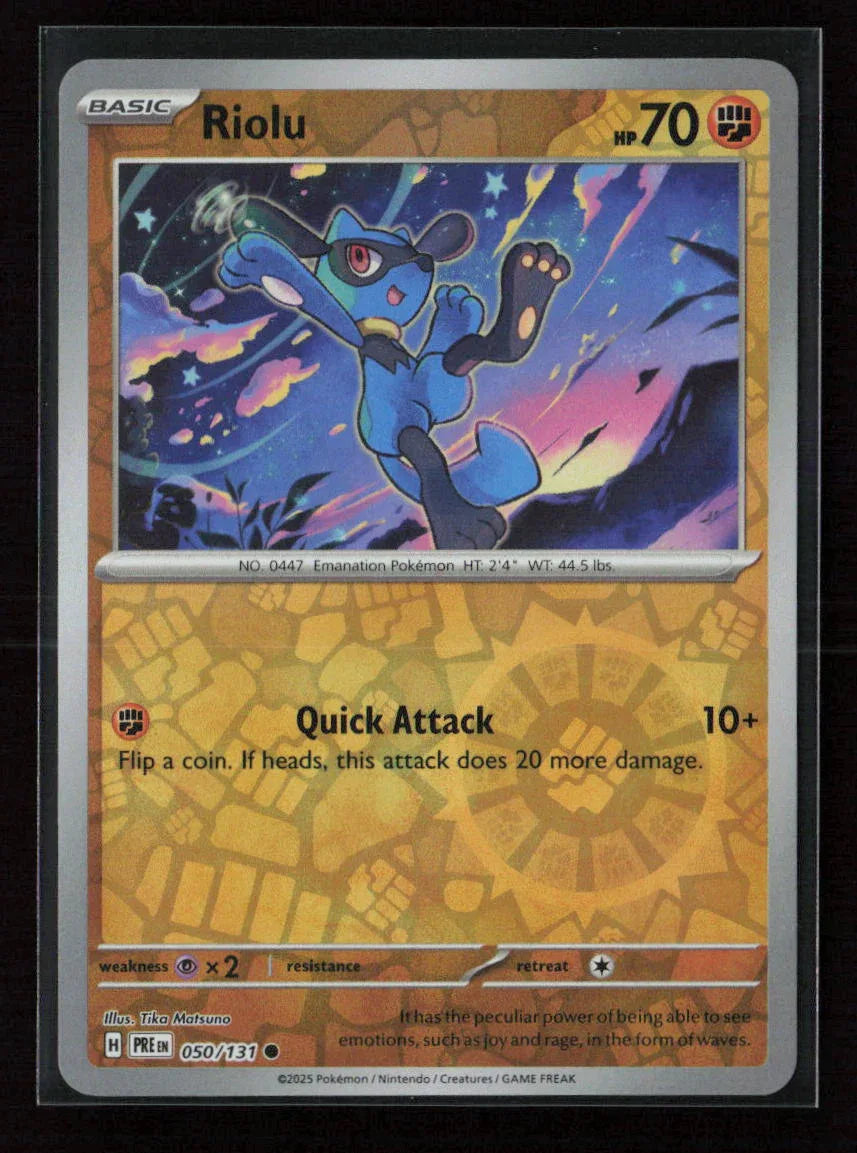 Riolu Common SV: Prismatic Evolutions 050/131 NM - Kang's Collectibles