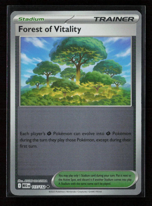 Forest of Vitality Uncommon ME01: Mega Evolution 117/132 NM - Kang's Collectibles