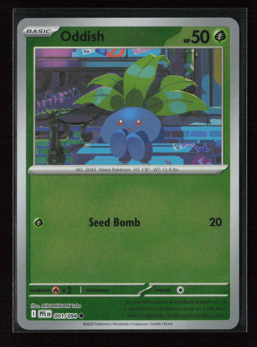 Oddish Common ME02: Phantasmal Flames 001/094 NM