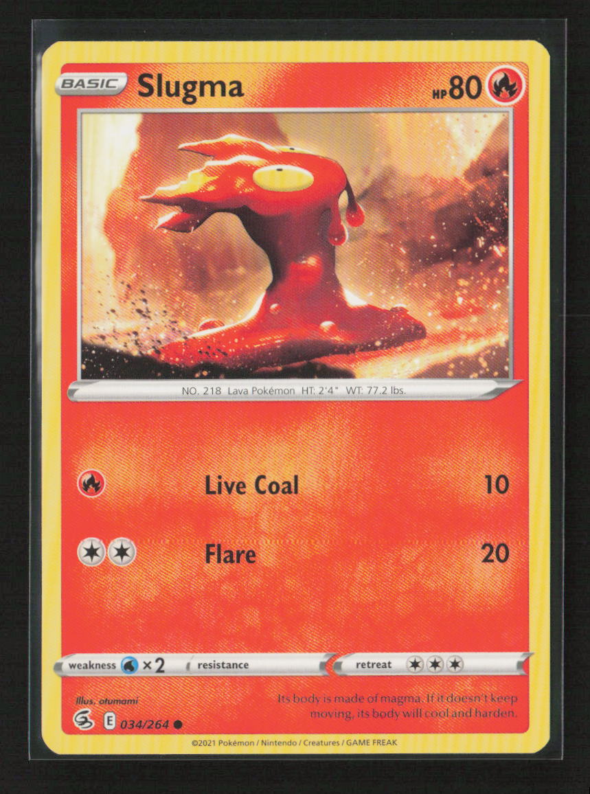 Slugma Common SWSH08: Fusion Strike 034/264 LP