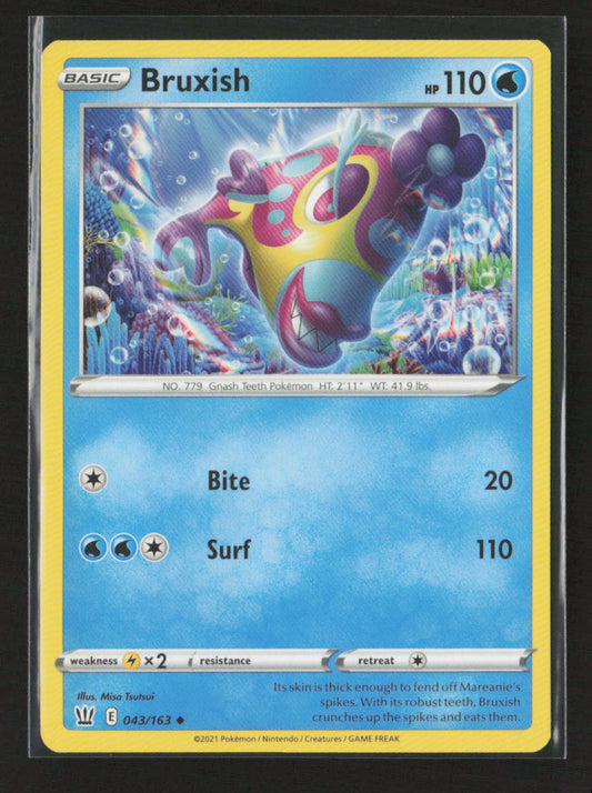 Bruxish Uncommon SWSH05: Battle Styles 043/163 LP