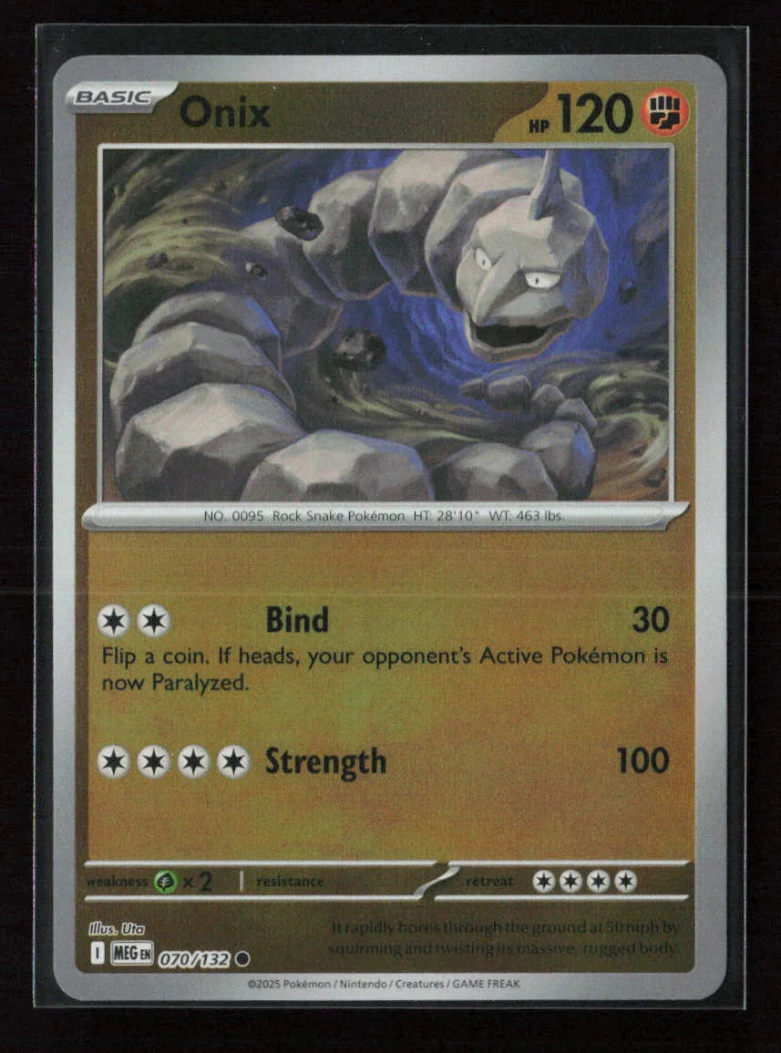 Onix Common ME01: Mega Evolution 070/132 NM - Kang's Collectibles