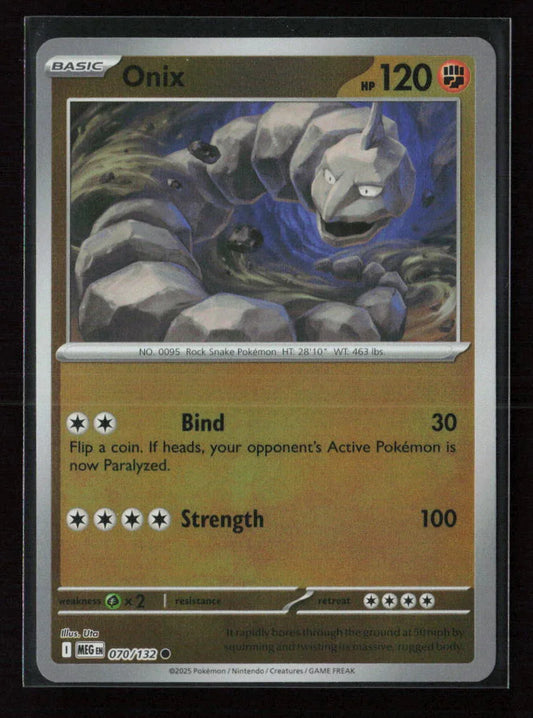 Onix Common ME01: Mega Evolution 070/132 NM - Kang's Collectibles