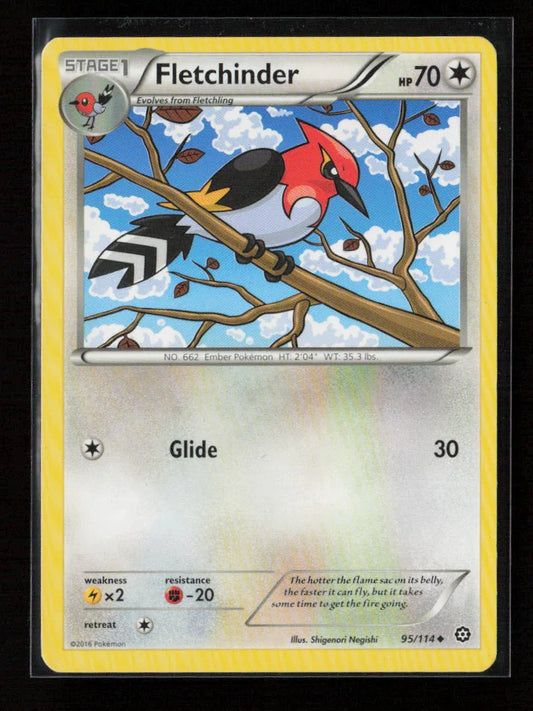 Fletchinder Uncommon XY - Steam Siege 95/114 LP - Kang's Collectibles