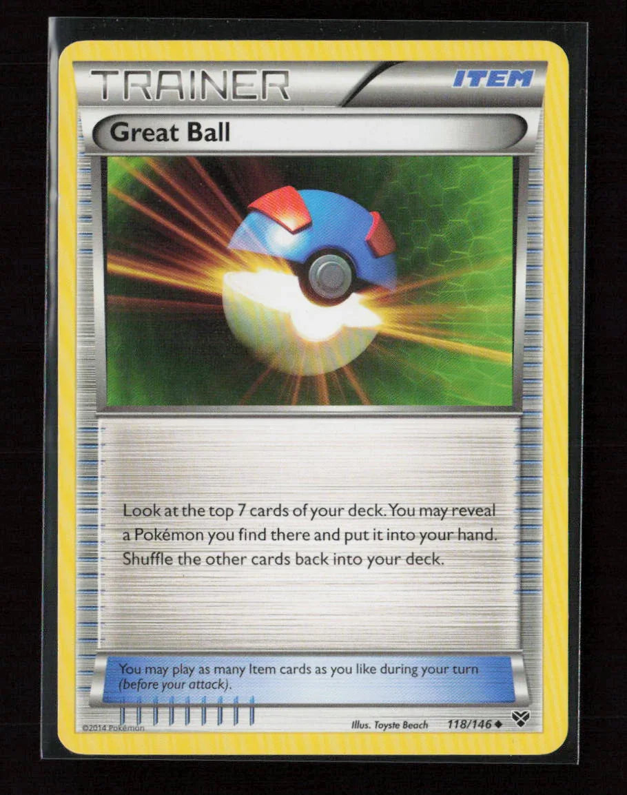 Great Ball Uncommon XY Base Set 118/146 LP - Kang's Collectibles
