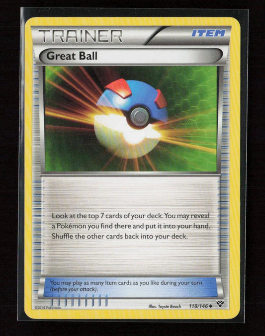 Great Ball Uncommon XY Base Set 118/146 LP - Kang's Collectibles