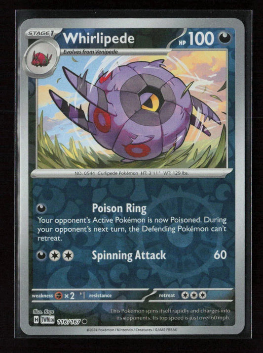 Whirlipede Common SV06: Twilight Masquerade 116/167 NM