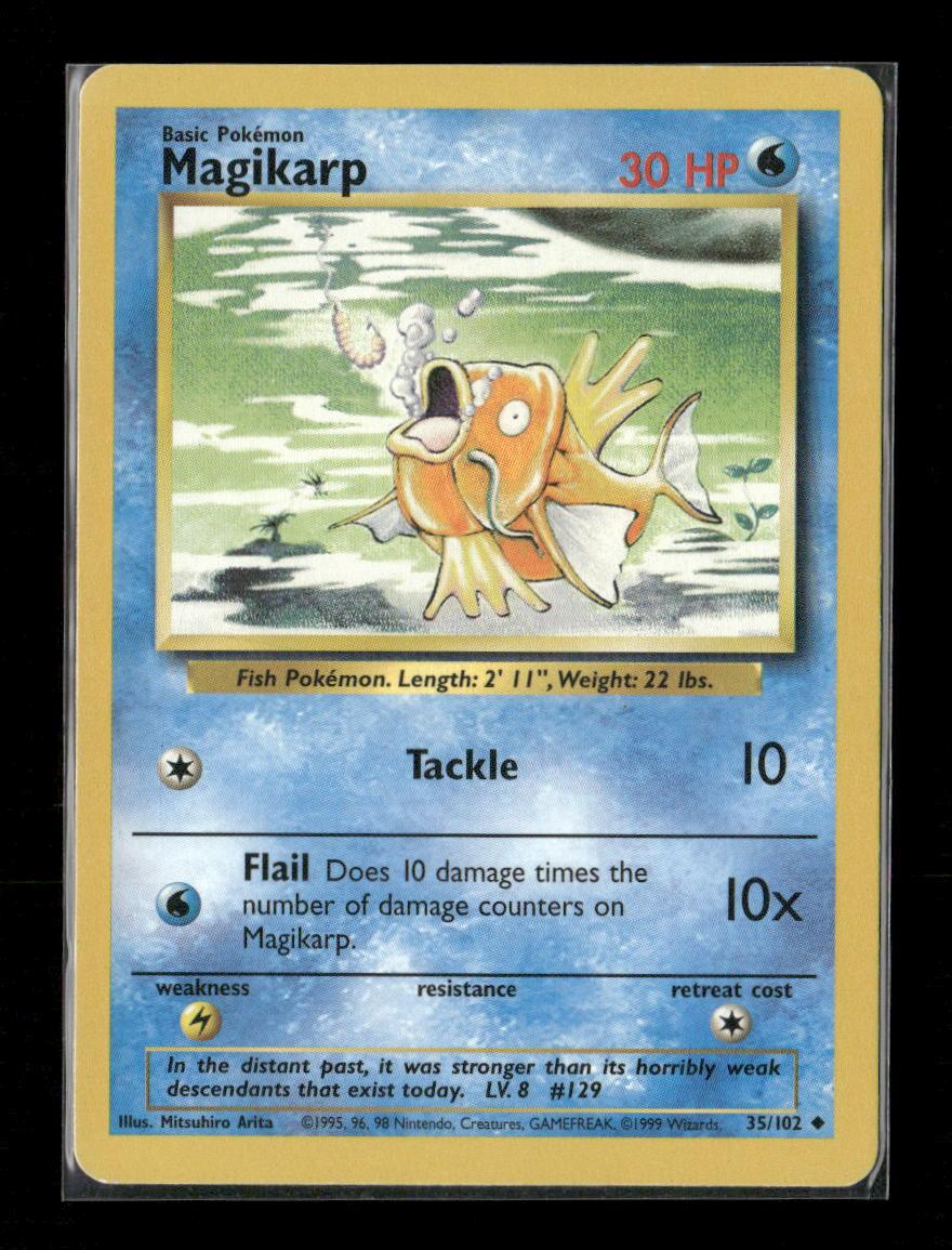 Magikarp Uncommon Base Set 035/102 LP - Kang's Collectibles