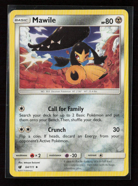 Mawile Uncommon SM - Crimson Invasion 64/111 LP - Kang's Collectibles