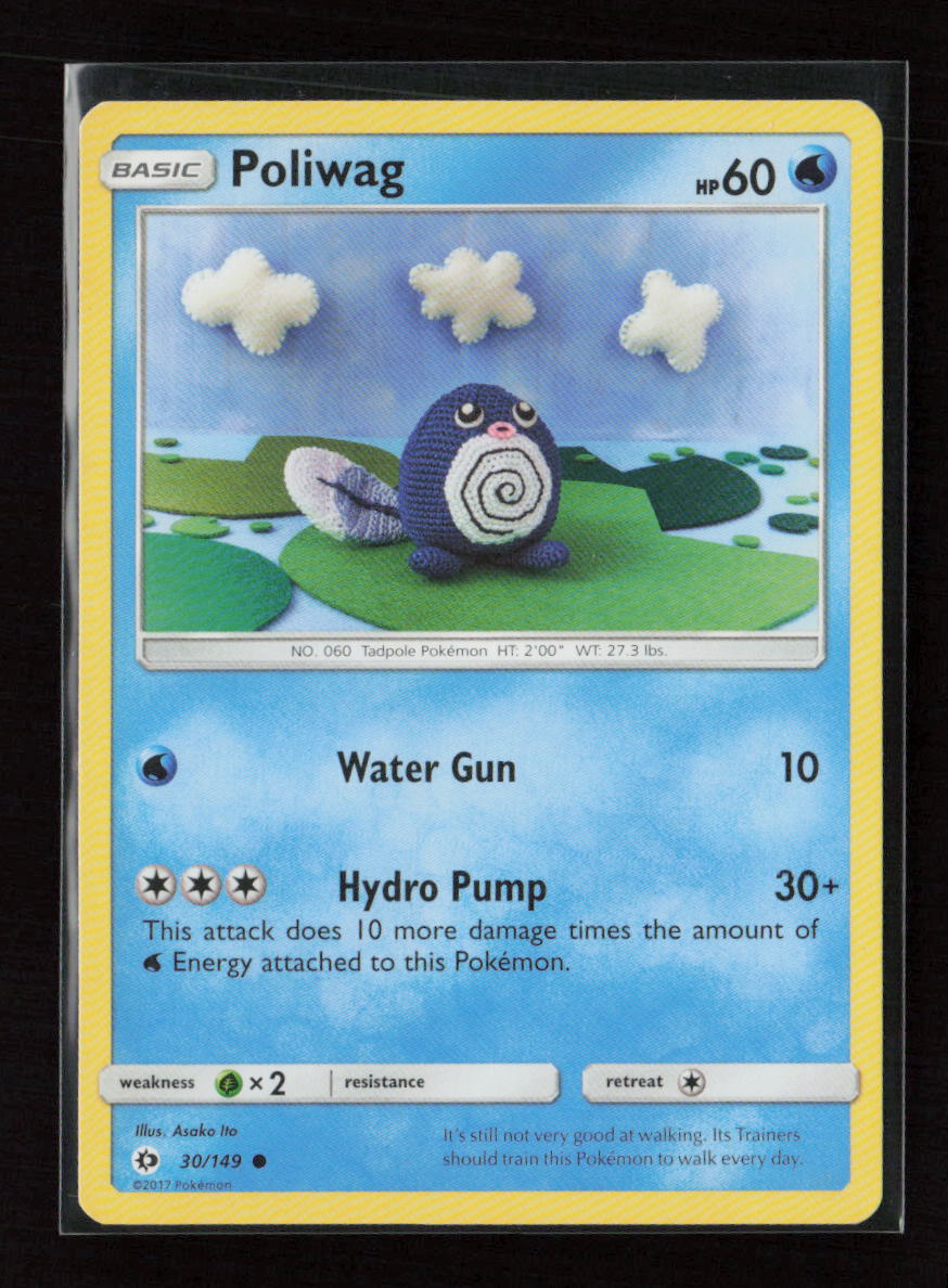 Poliwag Common SM Base Set 30/149 LP