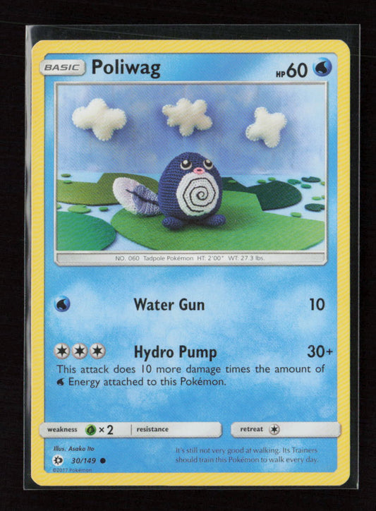 Poliwag Common SM Base Set 30/149 LP