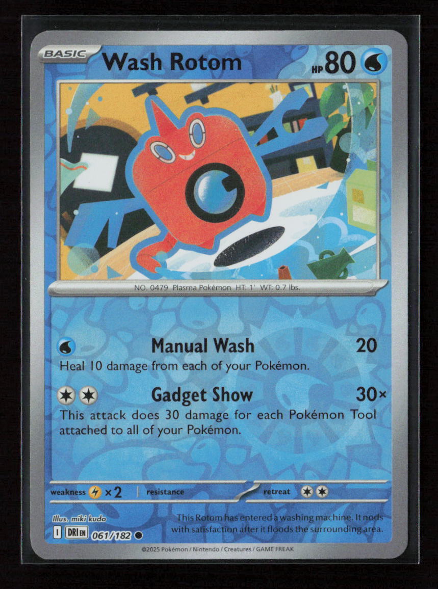 Wash Rotom Common SV10: Destined Rivals 061/182 NM