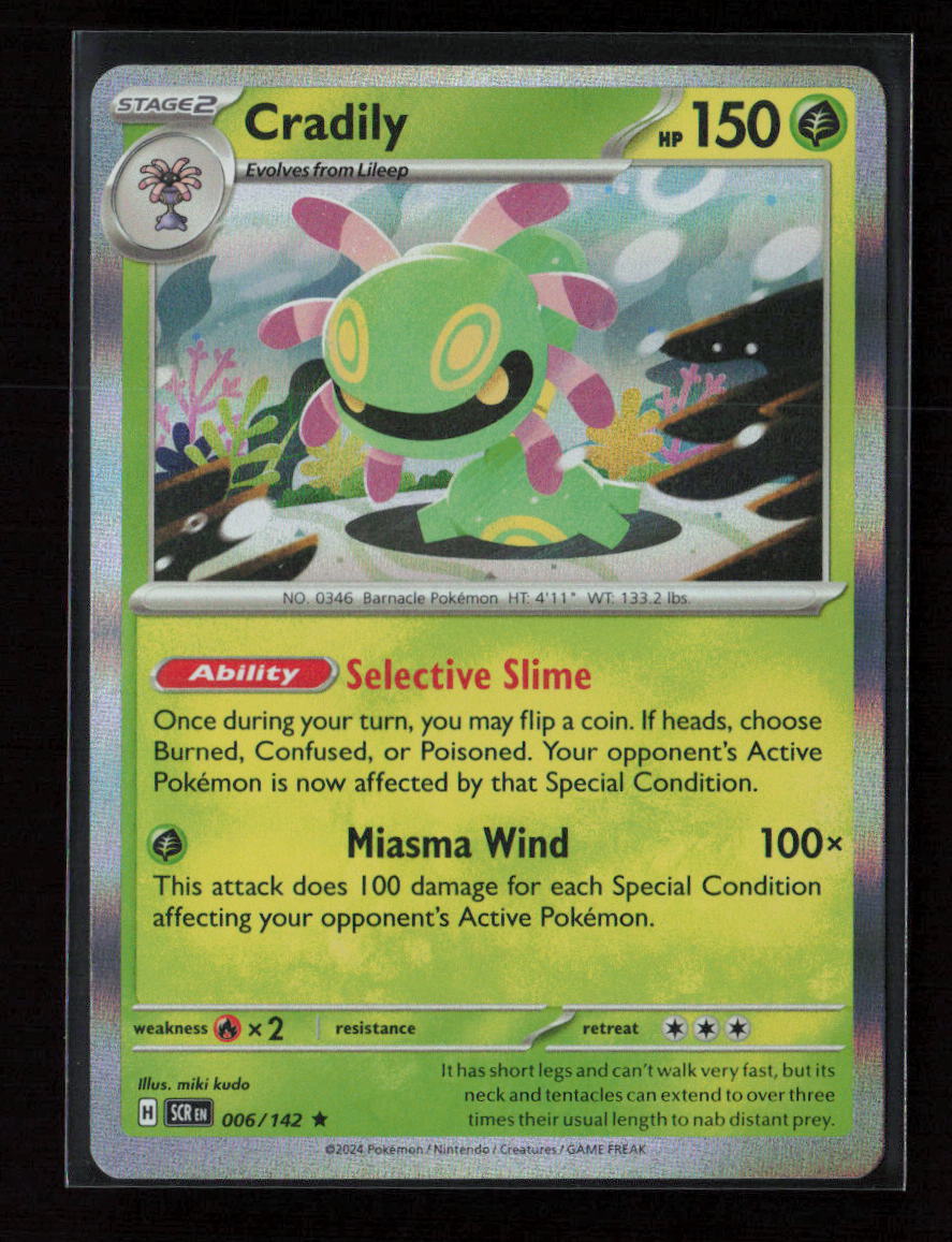 Cradily Rare SV07: Stellar Crown 006/142 NM