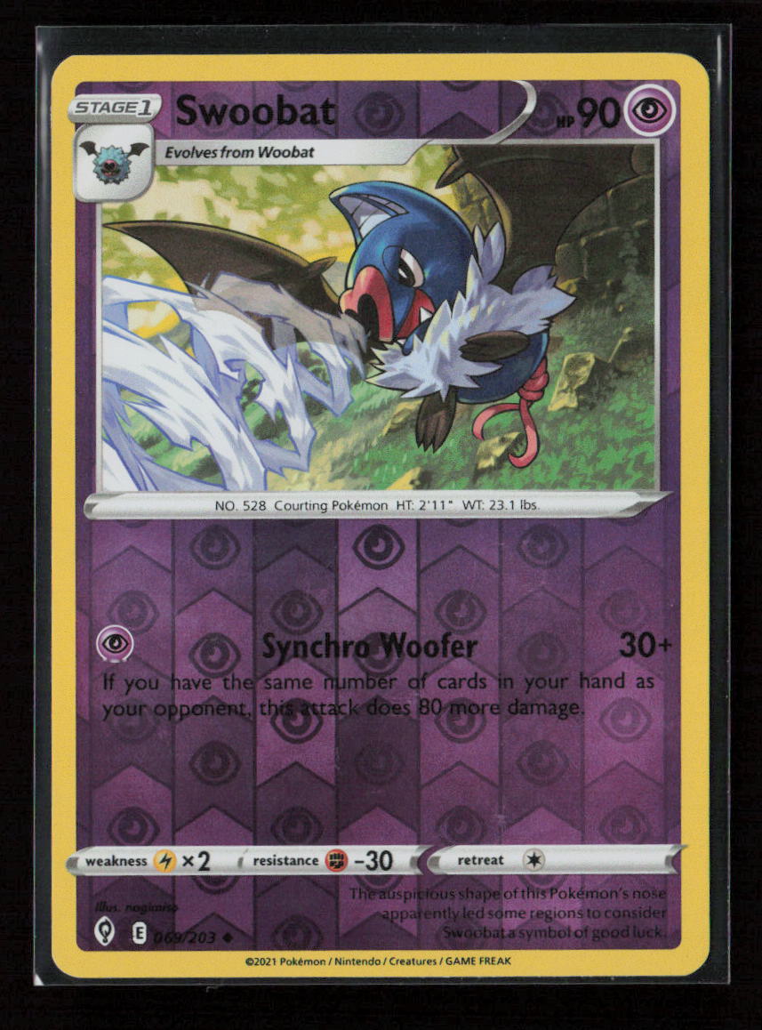 Swoobat Uncommon SWSH07: Evolving Skies 069/203 LP