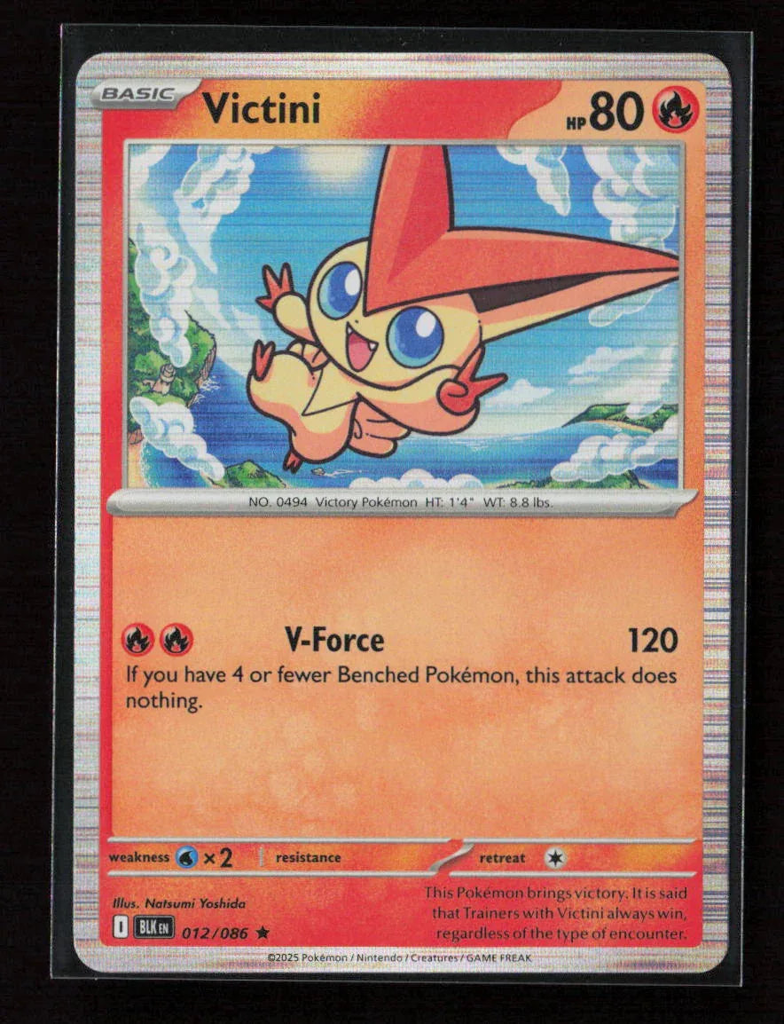 Victini Rare SV: Black Bolt 012/086 NM - Kang's Collectibles