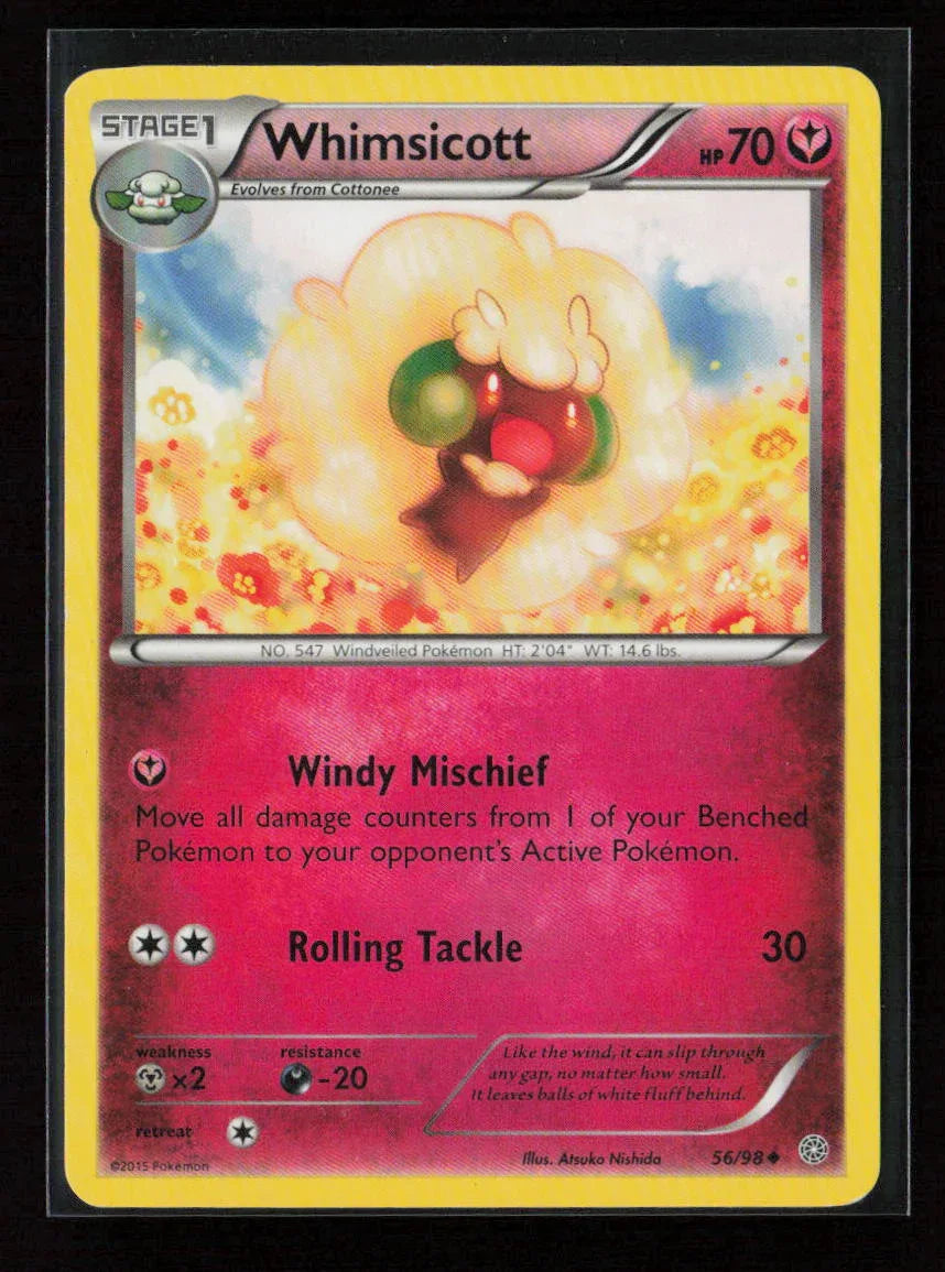 Whimsicott Uncommon XY - Ancient Origins 56/98 LP - Kang's Collectibles