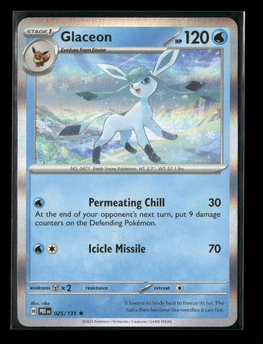 Glaceon Rare SV: Prismatic Evolutions 025/131 NM - Kang's Collectibles