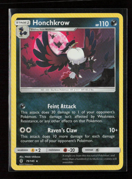 Honchkrow Rare SM - Guardians Rising 79/145 LP - Kang's Collectibles
