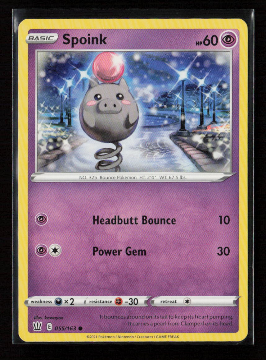 Spoink Common SWSH05: Battle Styles 055/163 LP