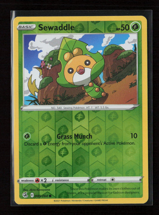 Sewaddle Common SWSH08: Fusion Strike 009/264 NM