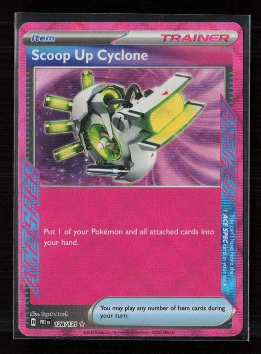 Scoop Up Cyclone ACE SPEC Rare SV: Prismatic Evolutions 128/131 NM - Kang's Collectibles