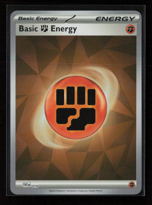 Basic Fighting Energy (Cracked Ice Holo) Common SVE: Scarlet & Violet Energies 014 NM