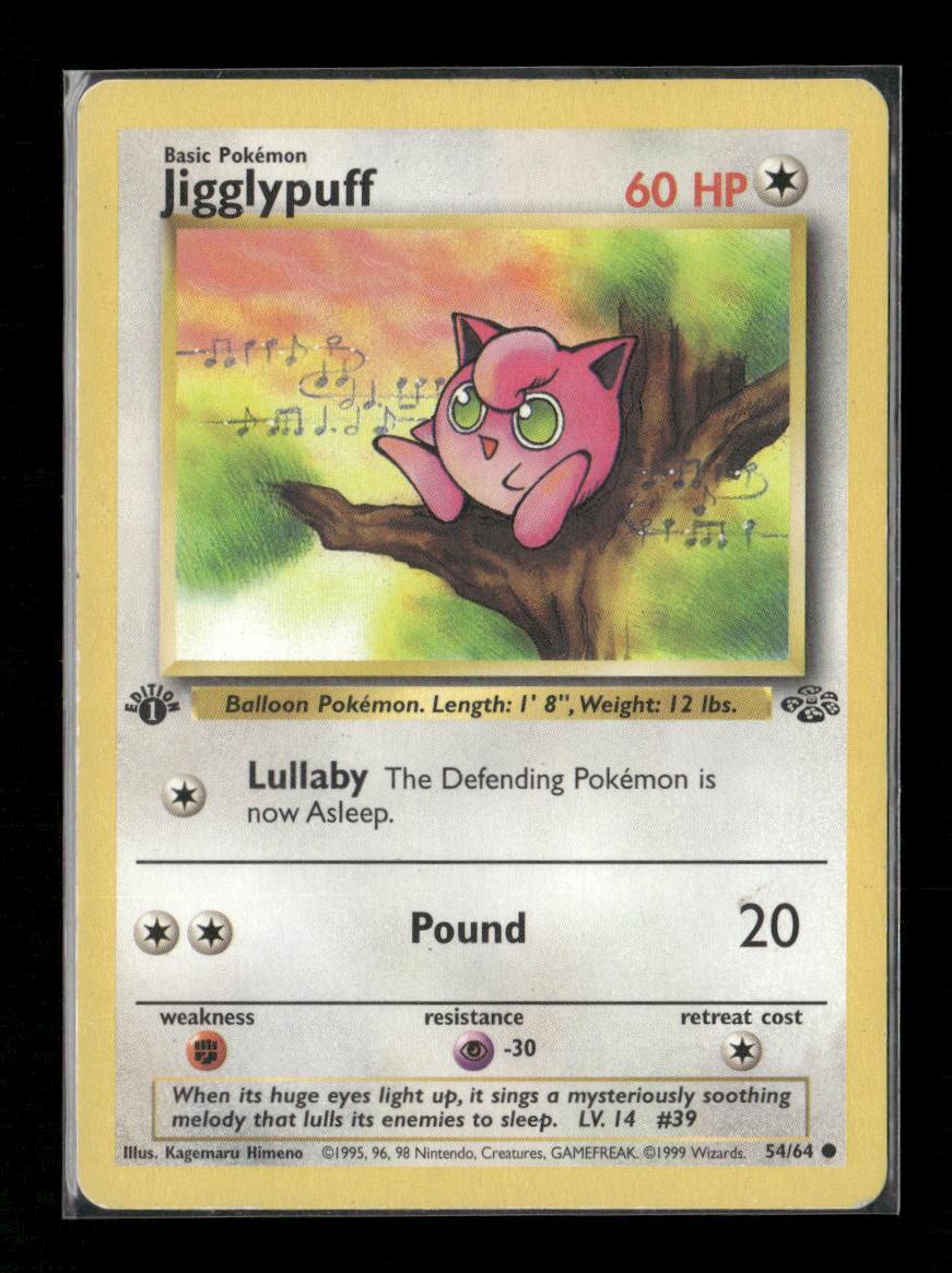 Jigglypuff Common Jungle 54/64 LP - Kang's Collectibles