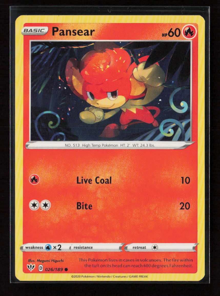 Pansear Common SWSH03: Darkness Ablaze 026/189 LP