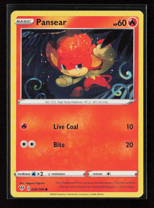 Pansear Common SWSH03: Darkness Ablaze 026/189 LP