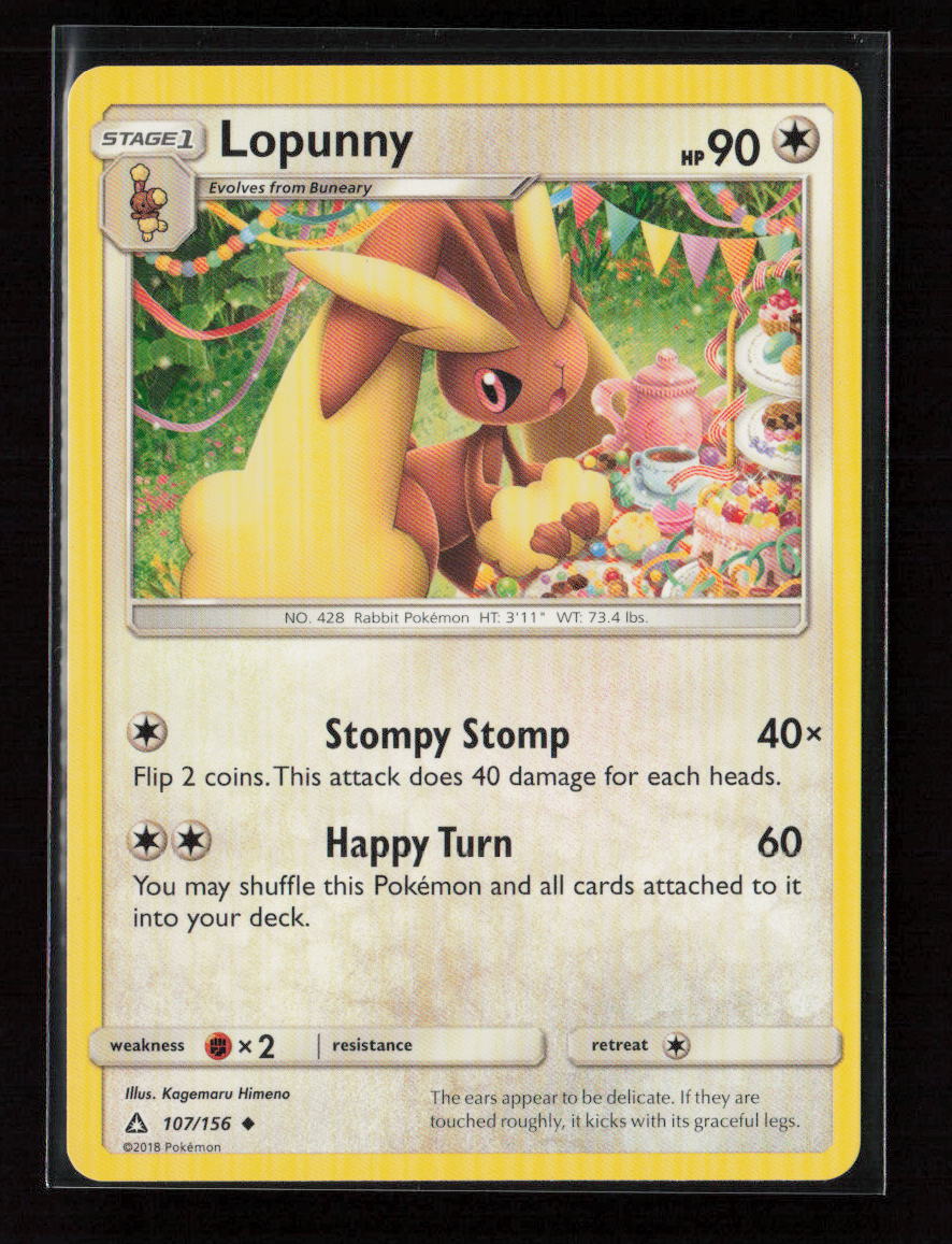 Lopunny Uncommon SM - Ultra Prism 107/156 LP