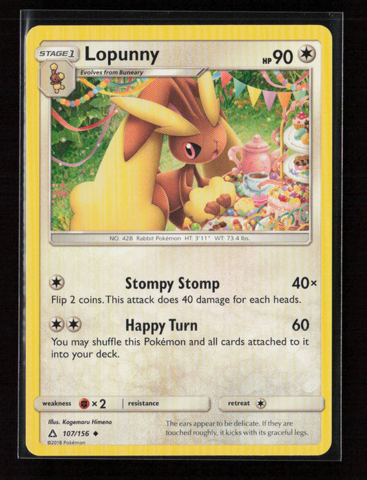 Lopunny Uncommon SM - Ultra Prism 107/156 LP