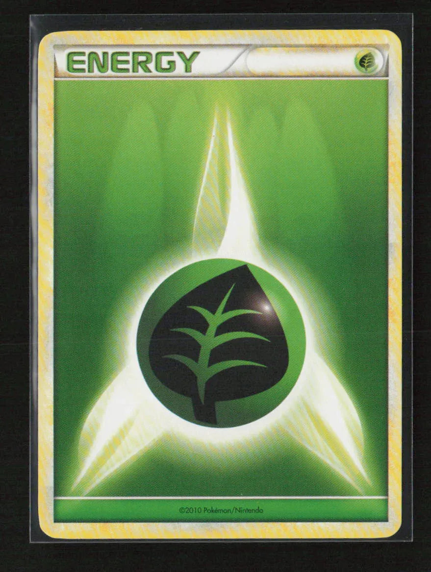 Grass Energy (2010 Unnumbered HGSS Style Non-Holo) Common League & Championship Cards LP - Kang's Collectibles