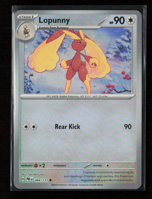 Lopunny (Poke Ball Pattern) Common SV: Prismatic Evolutions 084/131 NM - Kang's Collectibles