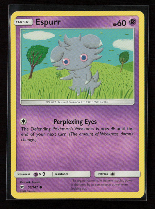 Espurr Common SM - Burning Shadows 59/147 LP