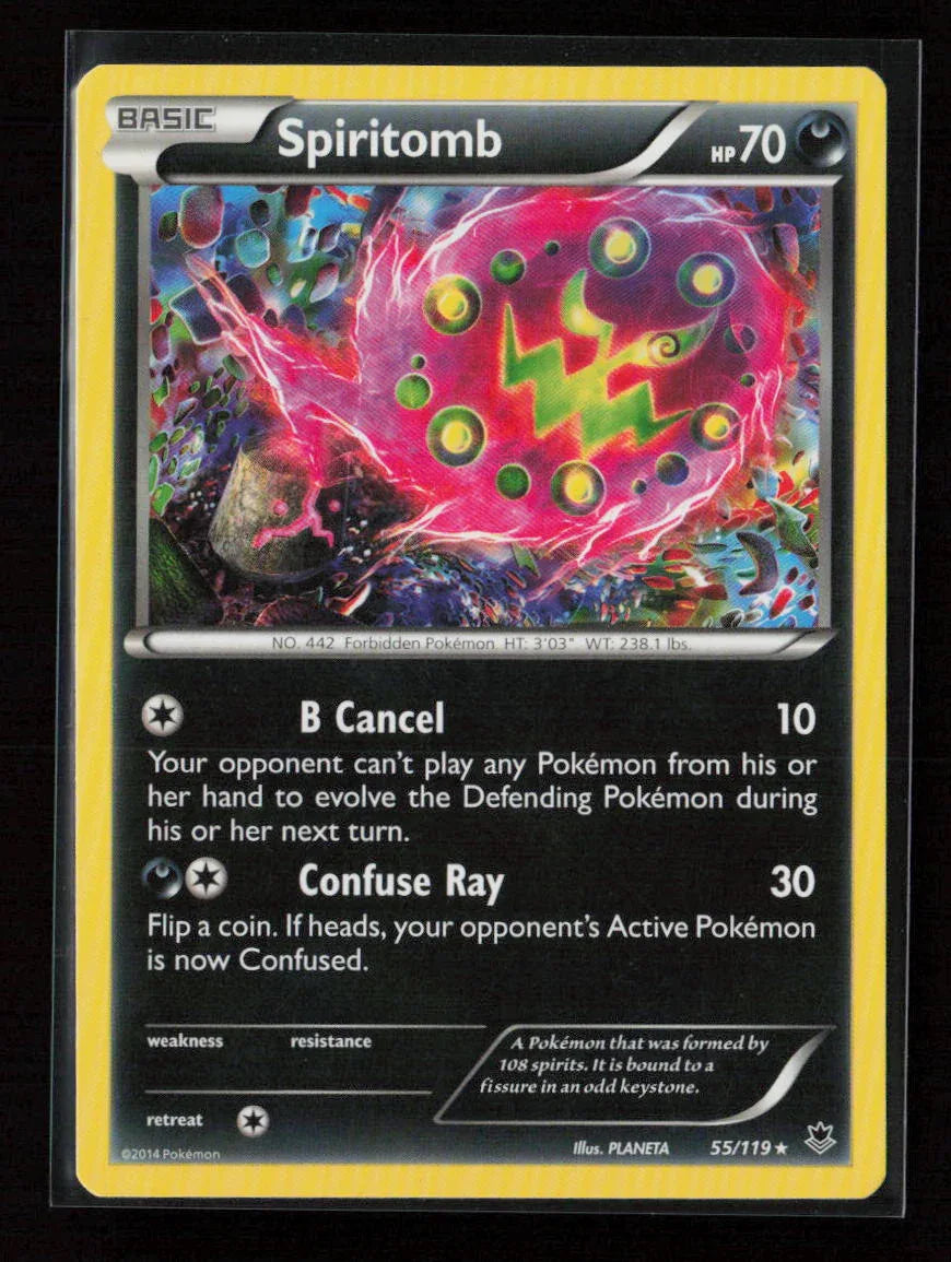 Spiritomb Rare XY - Phantom Forces 55/119 LP - Kang's Collectibles