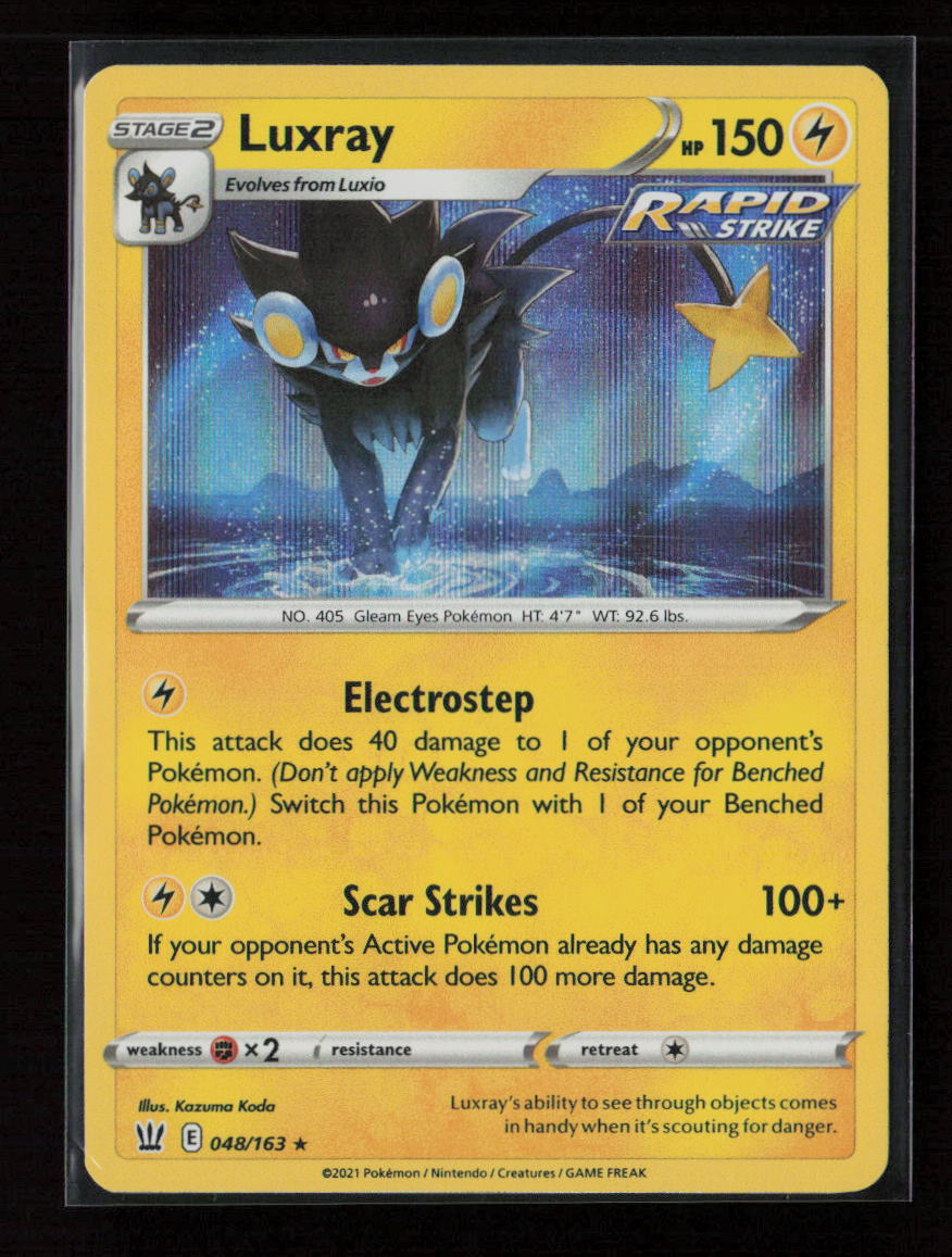 Luxray Holo Rare SWSH05: Battle Styles 048/163 LP