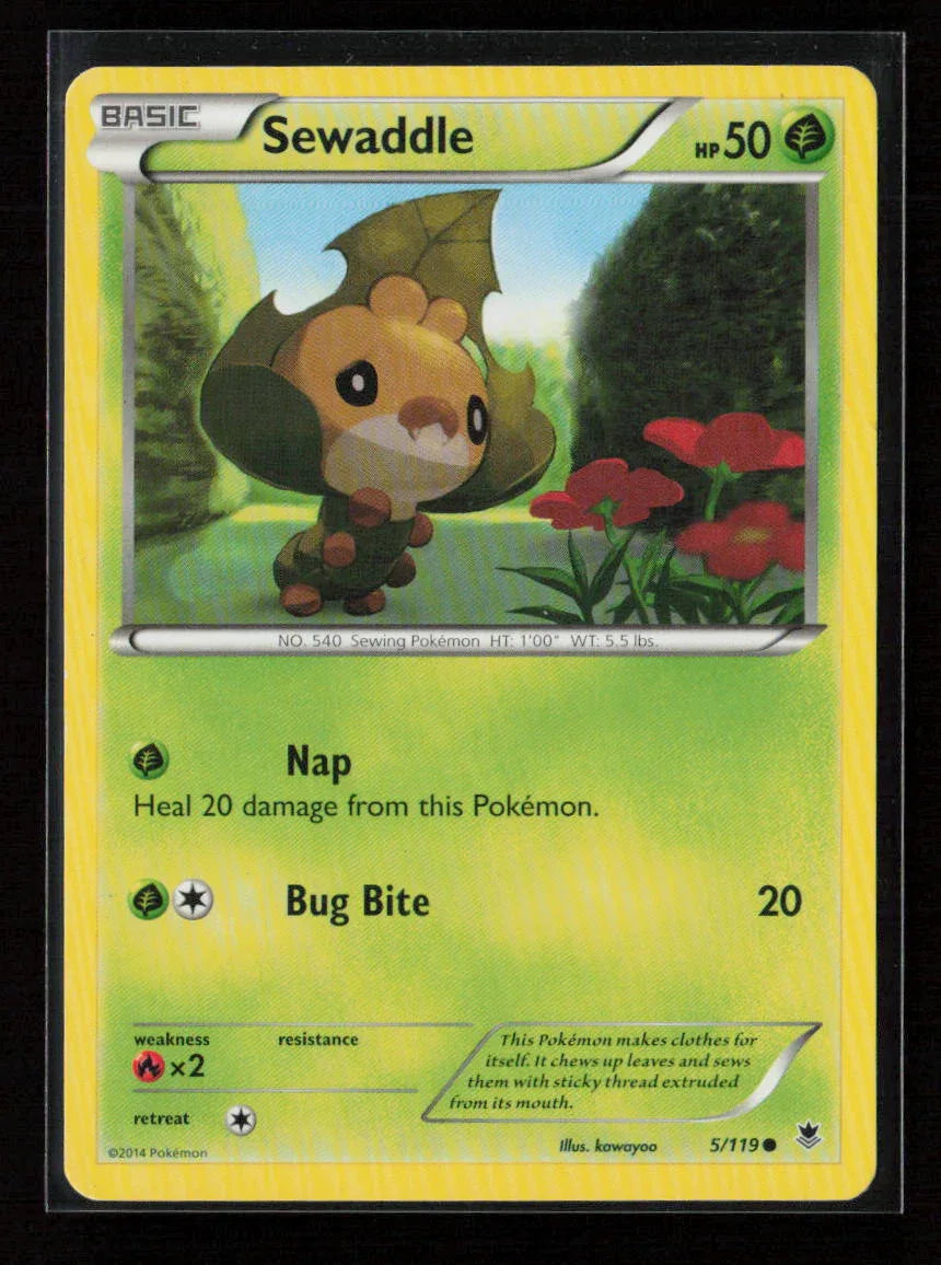 Sewaddle Common XY - Phantom Forces 5/119 LP - Kang's Collectibles