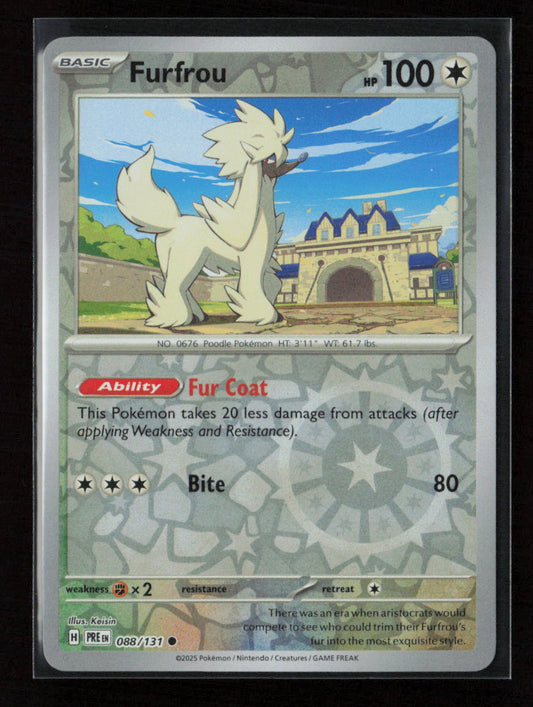 Furfrou Common SV: Prismatic Evolutions 088/131 NM